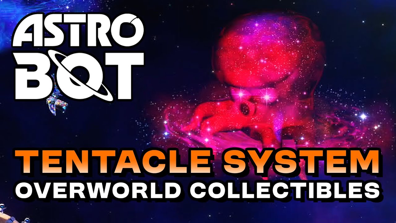 Astro Bot - Tentacle System All Overworld Collectibles (Bots