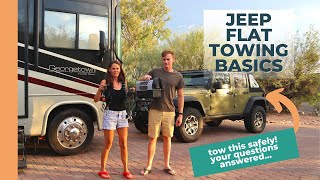 Flat Tow a Jeep Wrangler Behind an RV in 2020 / All your questions answered!