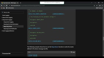Write Windows Event Logging In C++