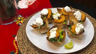 Shrimp avocado cup appetizer recipe /وصفة مقبلات كوب الجمبري و الافوكادو