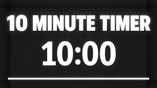 10 Minute Countdown Timer ⏱️ | No Music | Live Progress Bar & Ending Chime #youtube