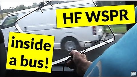 More success with HF WSPR from inside a bus