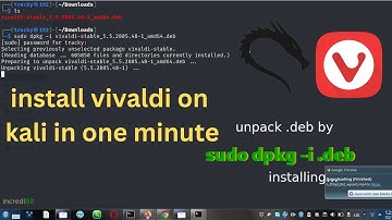 how to install Vivaldi browser on kali linux 2022