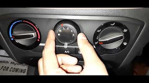how to use manual car AC on hundai i20 #hundai #i20