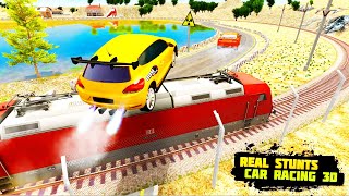 Car vs Train High Speed Racing Game - Train Racing 3d - Bus Vs Train game game | Simulator Car Games screenshot 5