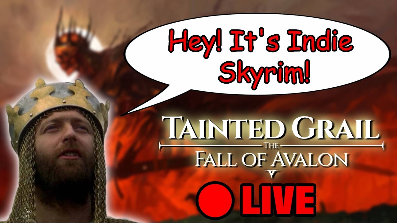 Indie Skyrim but with Arthurian Legends | First Time Playing Tainted Grail : The Fall of Avalon