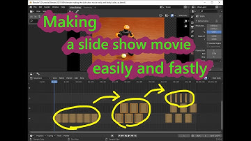 Making a slide-show video easily and fastly in Blender VSE