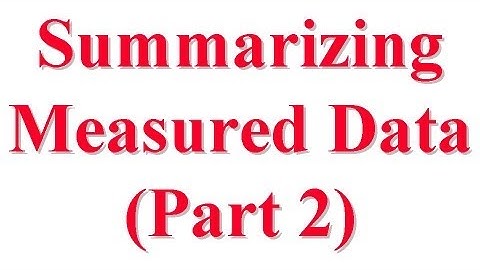 CSE567-13-12B: Summarizing Measured Data of Computer System Performance Evaluation