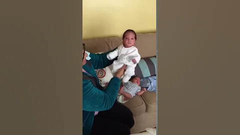 Hunter Nowell baby dance with Abuela