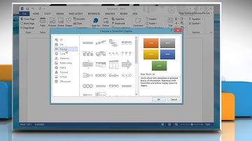 How to create a Flowchart in a Microsoft® Word 2013 document in Windows® 8.1