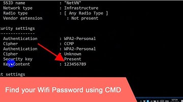 CMD : Show Wi-Fi Password | Windows 10 / 11 | NETVN