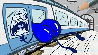 'There's No SubWAY OUT For Pencilmate!' | Pencilmation Cartoons!