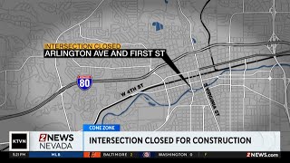 Intersection at Arlington Avenue and First Street closed