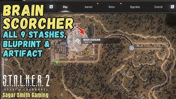STALKER 2 BRAIN SCORCHER Malachite All Loot | All 9 Stashes, Blueprint & Artifact #stalker2