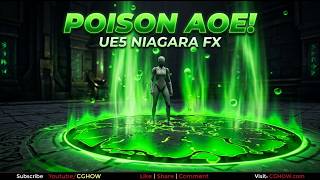 Poison Spell AOE in Unreal Engine 5 Niagara