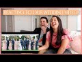 REACTING TO OUR WEDDING VIDEO! (For the first time!)