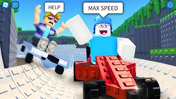 ROBLOX Ride A Cart Down A Slide 🚗 FUNNY MOMENTS