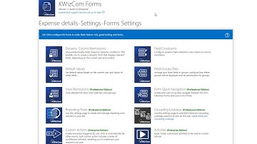KWIZ Repeating Rows and KWIZ Forms Rules