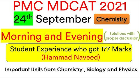 24th September NMDCAT Morning And Evening || Experience of student who got 177 Marks #TEPS #PMC