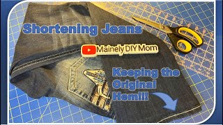 Sewing Jeans With the Original Hem - How to Hem Pants - How to Hem Jeans by Mainely DIY Mom 202 views 1 year ago 6 minutes, 45 seconds