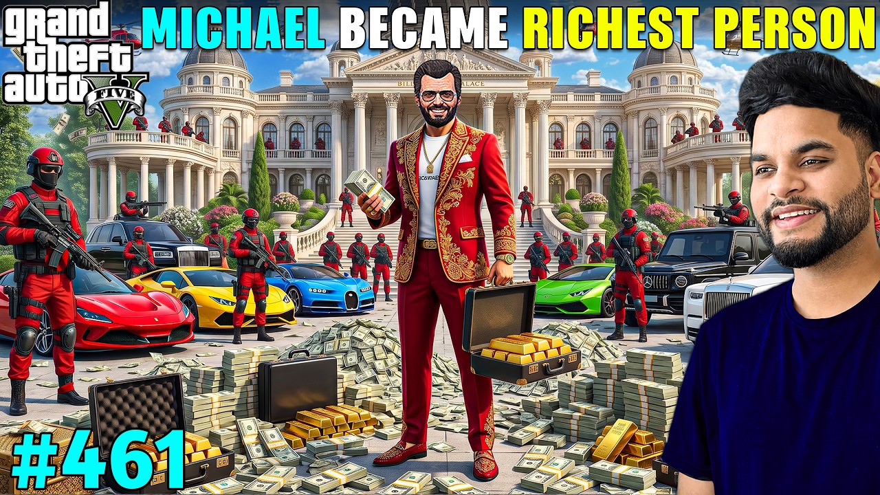 MICHAEL BECOMES THE MOST RICHEST PERSON OF LOS SANTOS | GTA V GAMEPLAY #461 | GTA 5