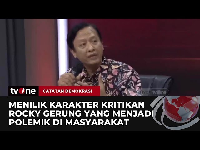 Dapatkah Kritikan-kritikan Rocky Gerung Dipidana? | Catatan Demokrasi tvOne class=