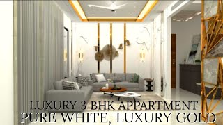 LUXURY APPARTMENT INTERIOR WITH & GOLD THEME IN NOIDA | WEBAR DESIGN AMAZING INTERIOR DELHI NCR screenshot 5