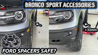 New Ford Bronco Accessories  - Are Ford Wheel Spacers Safe on Bronco Sport? | Before and After