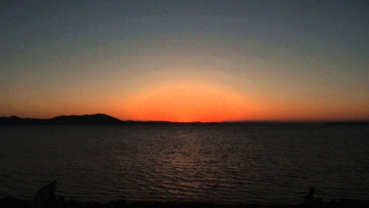 ｈｄ体感 サロマ湖の夕日 夕暮れ Sunset Lake Saroma Youtube