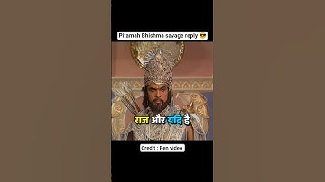 Pitamah Bhishma savage reply 😎|Mahabharat edit| #mahabharat #bhishmapitamah #sanatan #viral #krishna