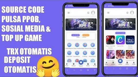 (SCRIPT / SC ) SOURCE CODE PULSA PPOB, SMM  & TOP UP GAME TERBARU TAMPILAN KECE DEPOSIT OTOMATIS