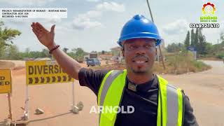 BIG PUSH ON SUNYANI ROAD: This is the state of work done on the Kumasi to Sunyani road from MOGPA.