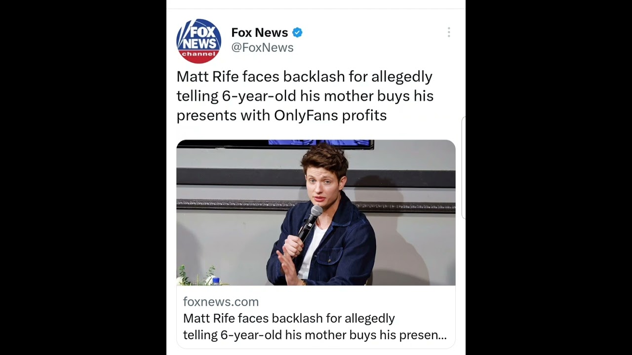 Matt Rife faces backlash for allegedly telling 6-year-old his mother ...