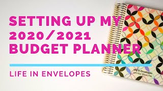 Setting Up My 20/21 Budget Planner // Erin Condren // Academic Planner