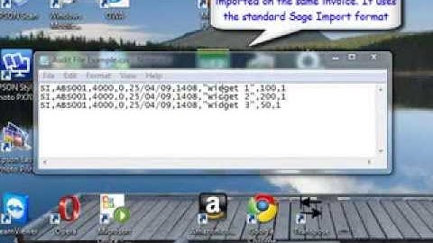 Transpose: How to import a Sales Invoice Audit File into Sage