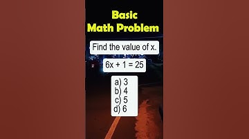 2x + 8 = 16a) 2   b) 3   c) 4  d) 5#CivilServices #fbreelsviral #mathschallenge #MathTutor #napolcom
