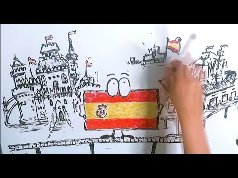 The evolution of the Spanish flag in 5 minutes