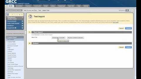 Exporting and Importing Tests