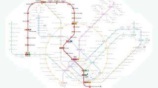 Singapore Fan-made MRT system map Part 1 - North South Line NSL screenshot 2