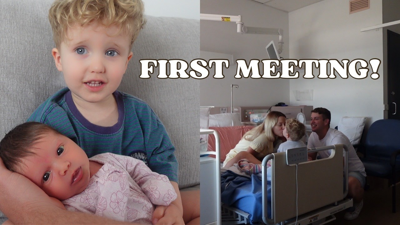 Toddler Meets Baby Sister for the First Time 😭💞