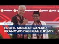 Profil singkat ganjar pranowo dan mahfud md sebelum maju pilpres 2024