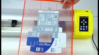 Mini desktop vinyl label cutter plotter with CCD camera automatic contour cut cutting machine