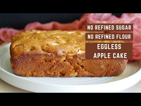 Eggless apple cinnamon cake recipe | Eggless Apple Cake | Apple cake without flour and sugar