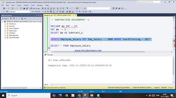 78. COMPOUND OPERATORS IN SQL - TELUGU.