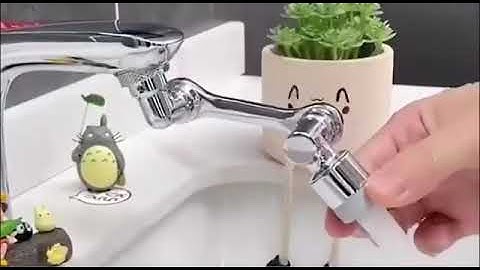 Rotating Universal Tap Faucet Extender with 2 Modes, Wide Range Angle Adjustment Faucet Aera