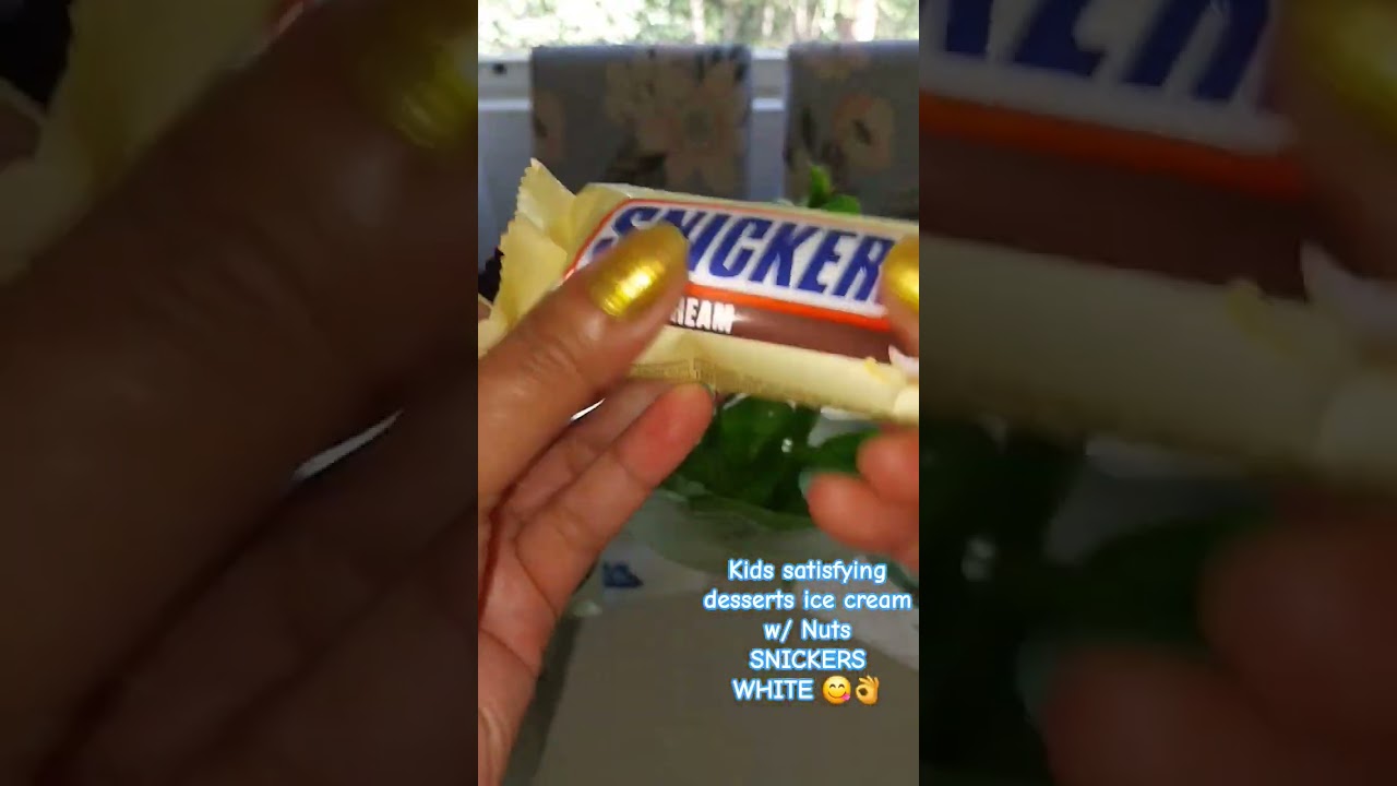 ASMR| SNICKERS WHITE ice cream w/ nuts unboxing & tasting for