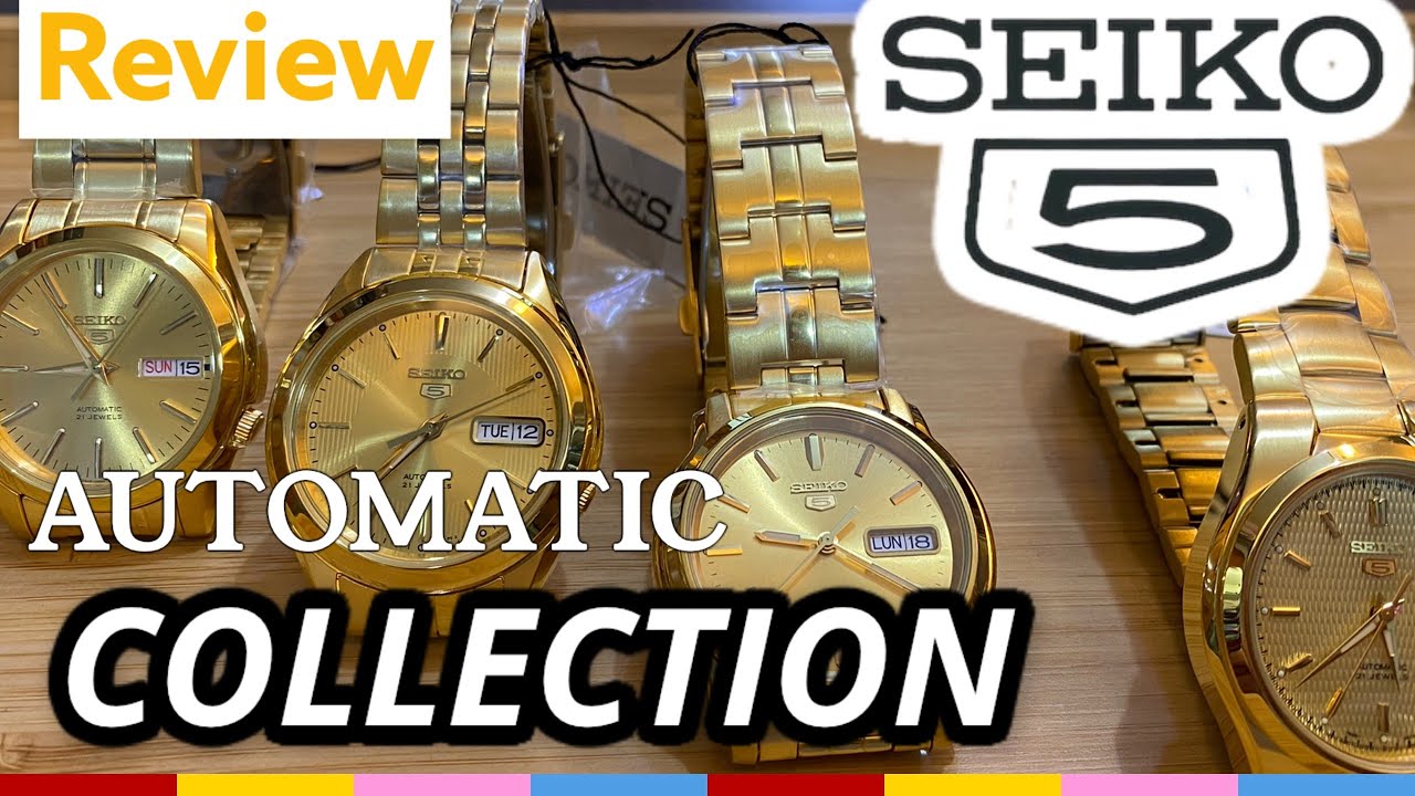 SEIKO 5 AUTOMATIC watch GOLD REVIEW@indaywatchandlifestyle5141 - YouTube