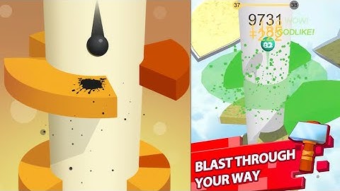 Helix Jump Super SpeedRun Gameplay New Level 50