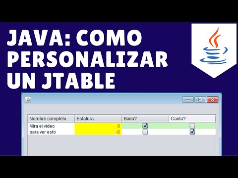 Java Personalizar un JTable 1/2