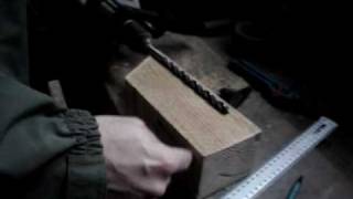 How to make a mason bee nesting block.